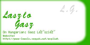 laszlo gasz business card